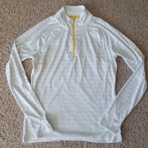 NWOT Danskin White and Gray 1/4 Zip